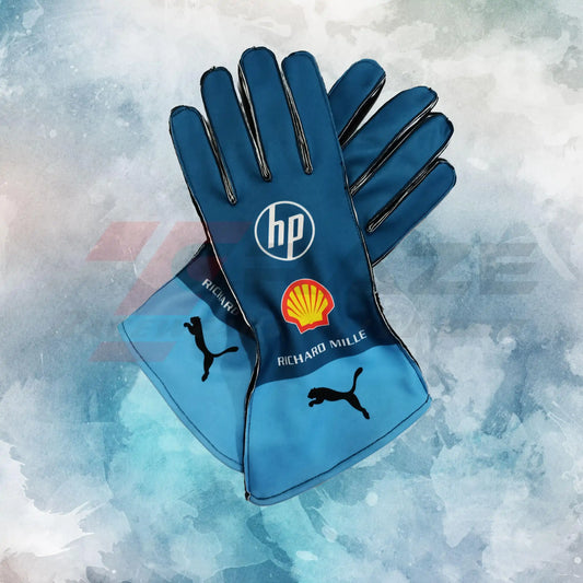 Ferrari Hp 2024 Miami GP Replica Gloves / Ferrari Hp Formula One Racing Replica Gloves