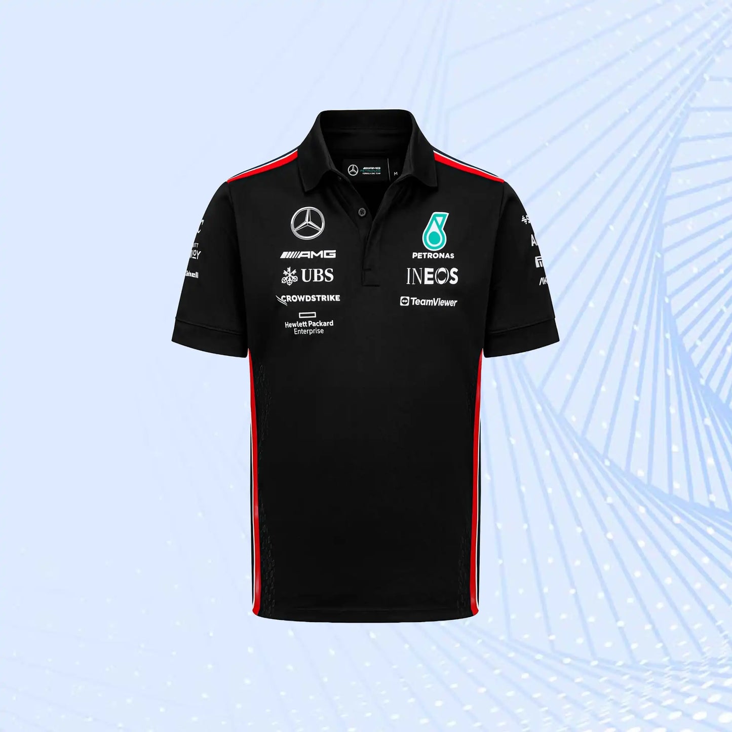 2023 F1 Mercedes AMG Petronas Formula 1 Team Polo - Black