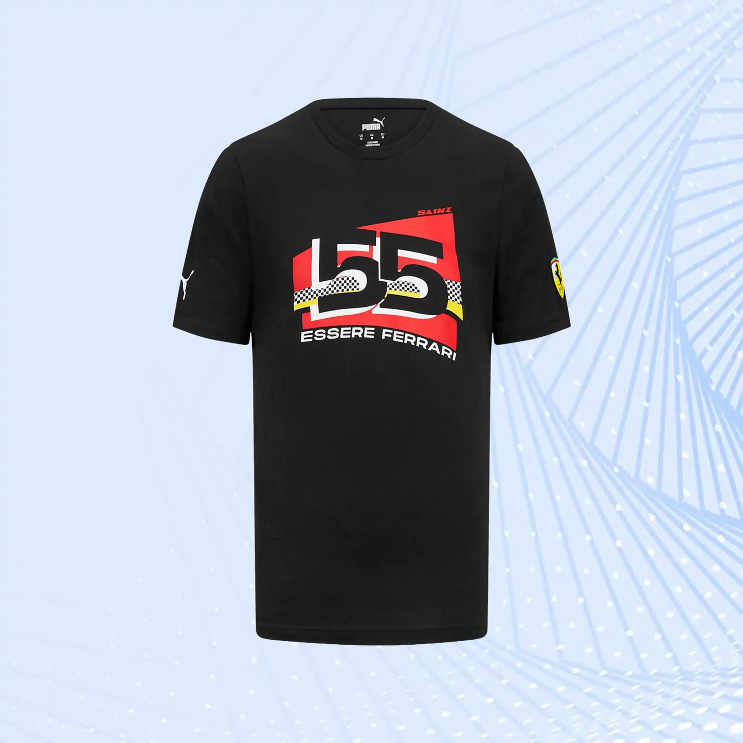 Carlos Sainz Scuderia Ferrari Puma Driver T-Shirt - Black