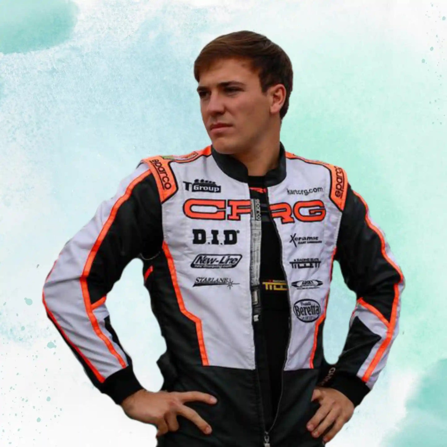 2017 CRG Go Kart Overall Sublimation Printed Replica Racing Suit
