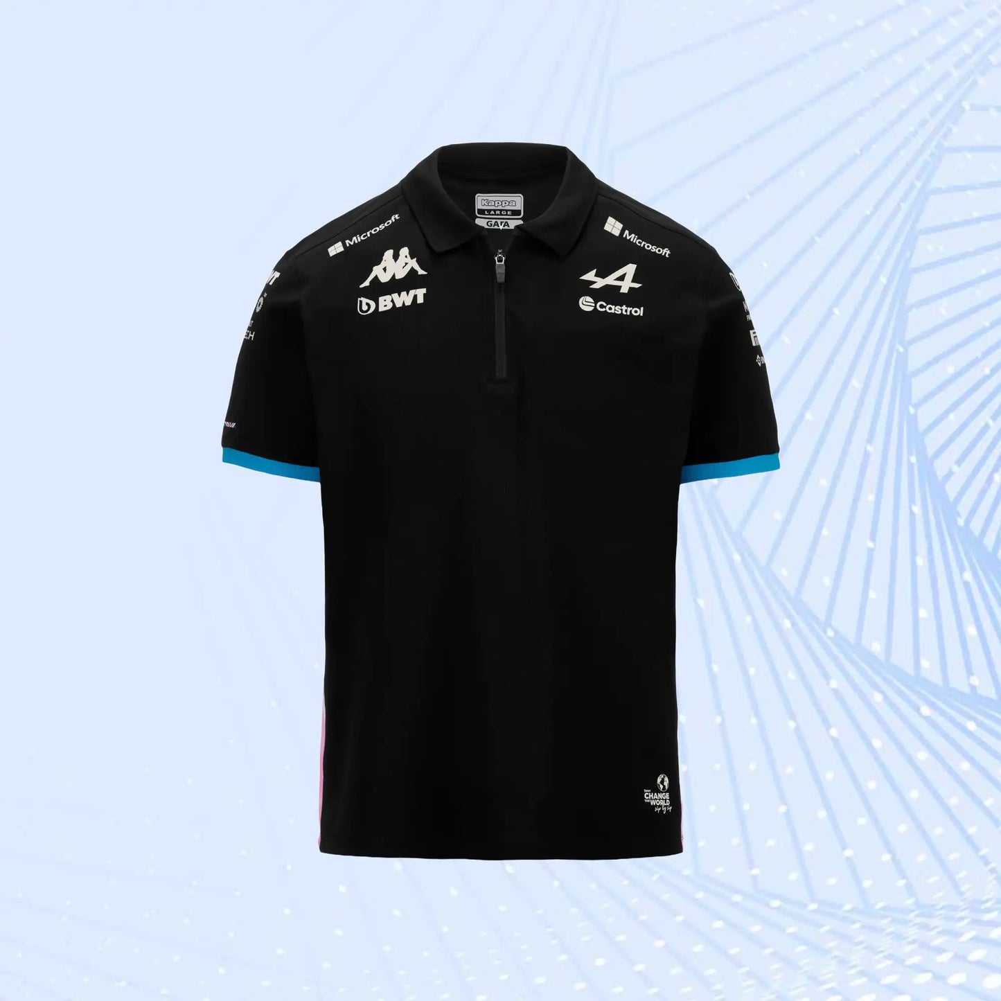New 2024 F1 Team BWT Alpine Polo - Black