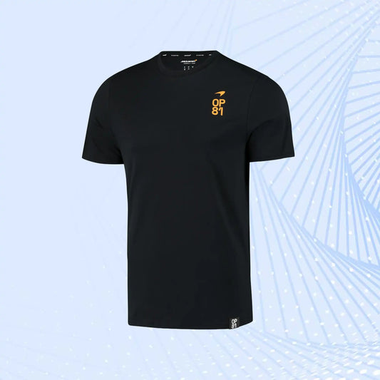 Oscar Piastri No 81 McLaren Formula 1 Team T-shirt - Black