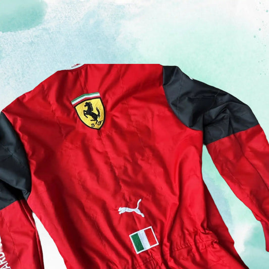 Charles Leclerc 2022 Scuderia Ferrari F1 Team Embroidery Replica Race Suit