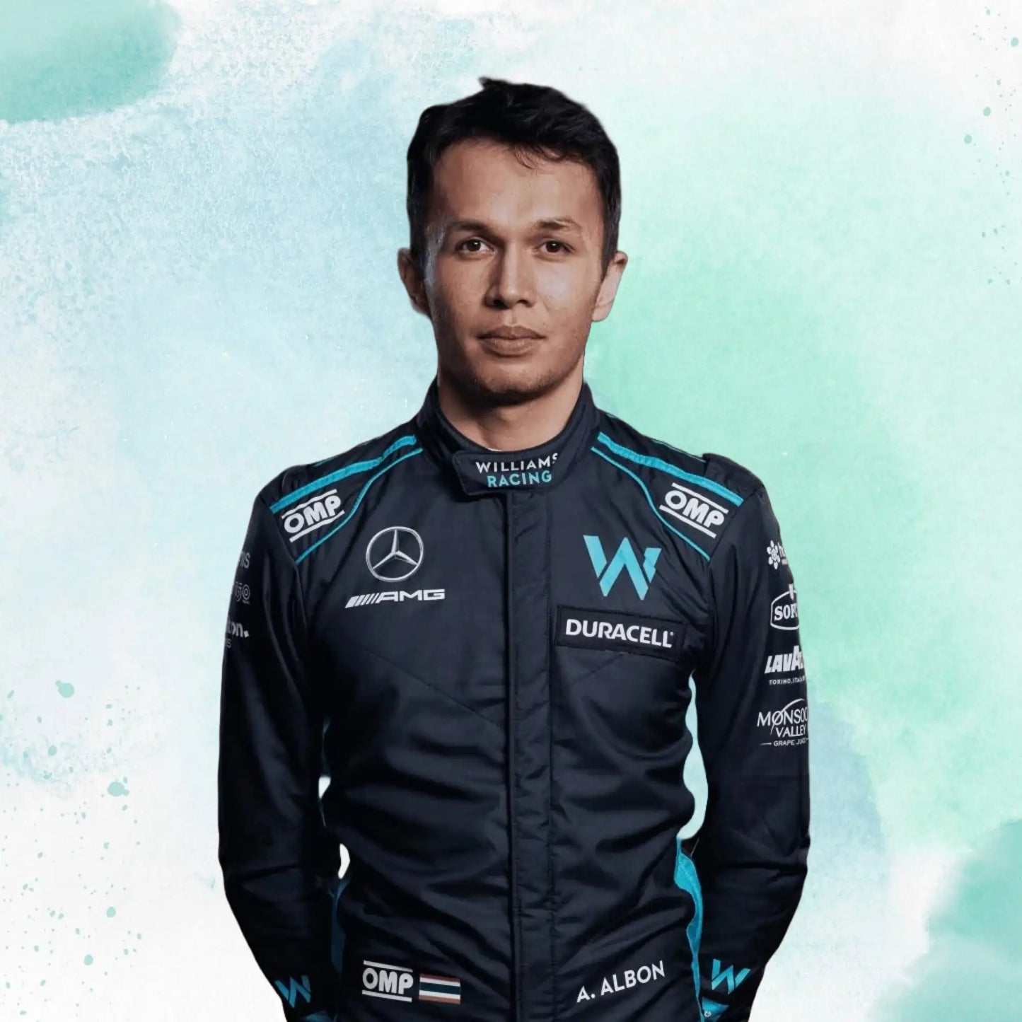New 2022 Alexander Albon F1 Team Replica Race Suit Williams Racing
