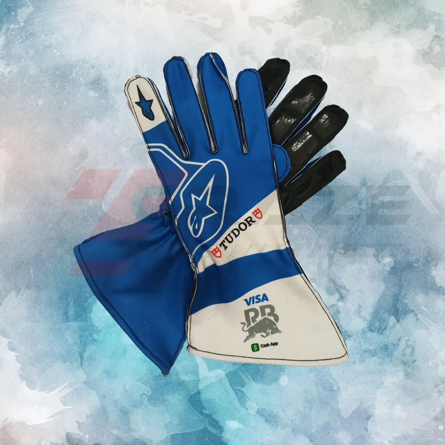 Visa RB F1 2024 Gloves / Visa Cash App RB Replica Race Gloves