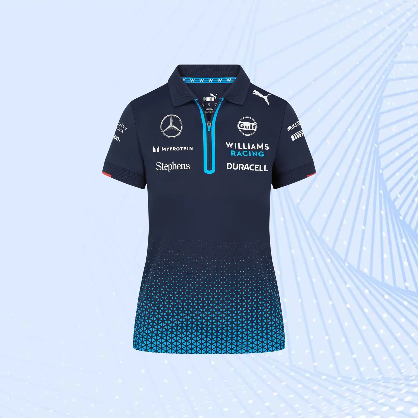New 2024 F1 Team Williams Racing Team Polo - Navy