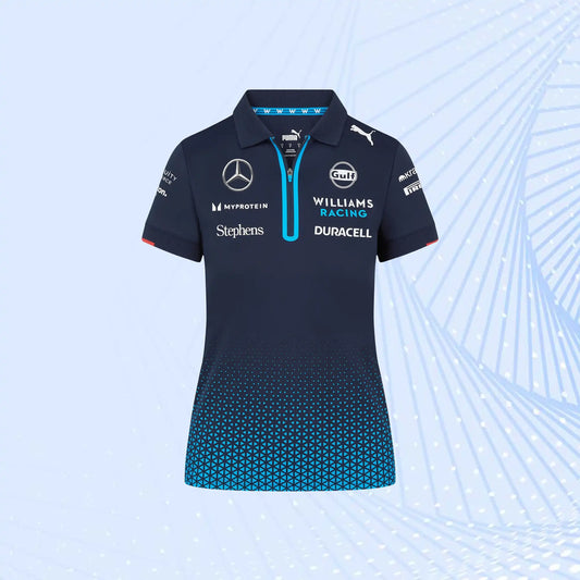 New 2024 F1 Team Williams Racing Team Polo - Navy