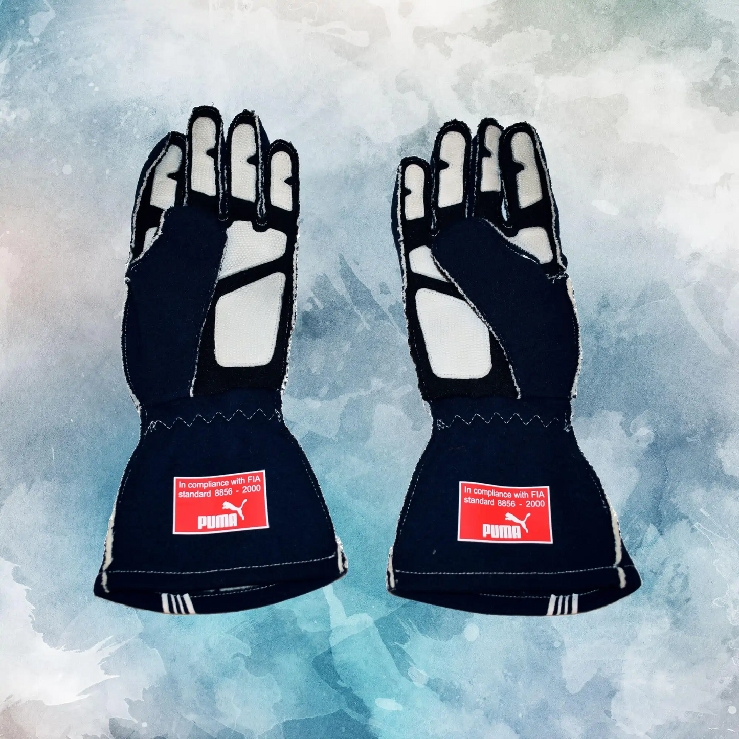 2007/08 Sebastian Vettel Toro Rosso Race Worn F1 Gloves / Sebastian Vettel Toro Rosso Replica Race Gloves
