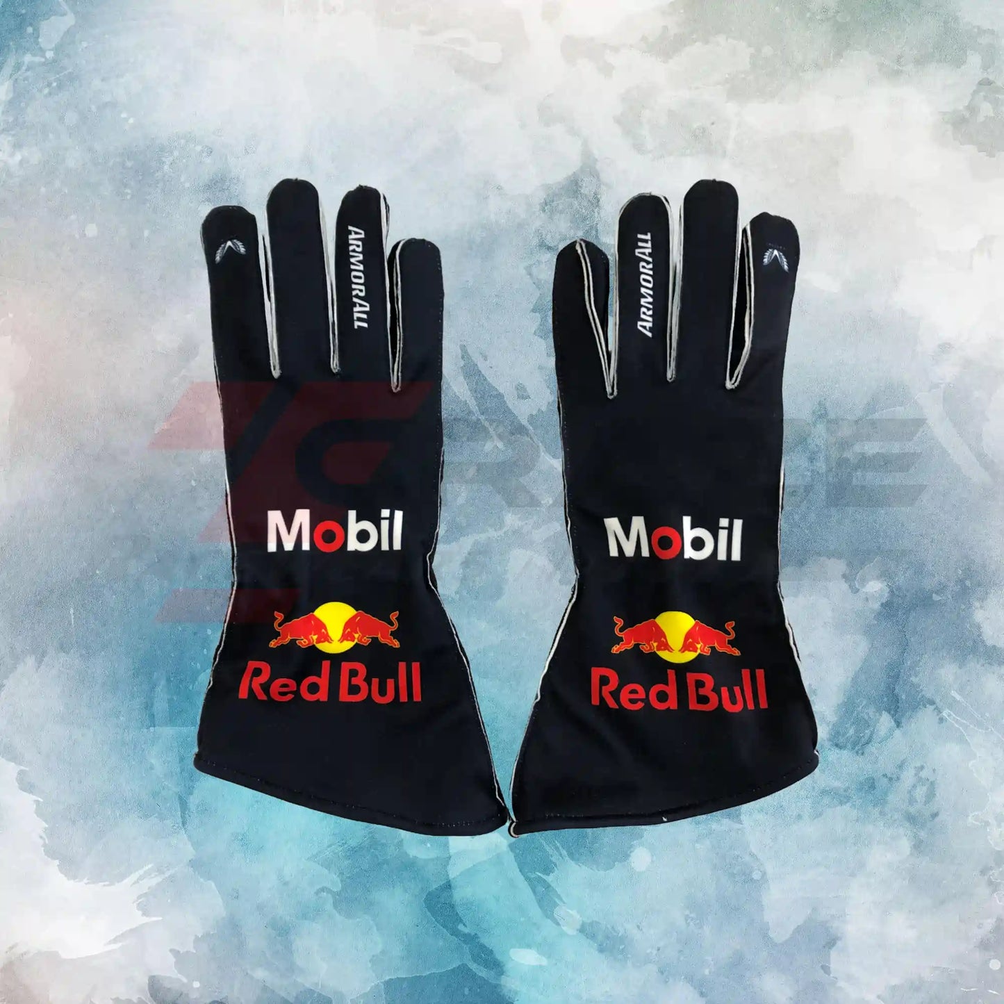 2025 Max Verstappen Race Red Bull F1 Gloves / New Max Verstappen F1 Replica Race Gloves