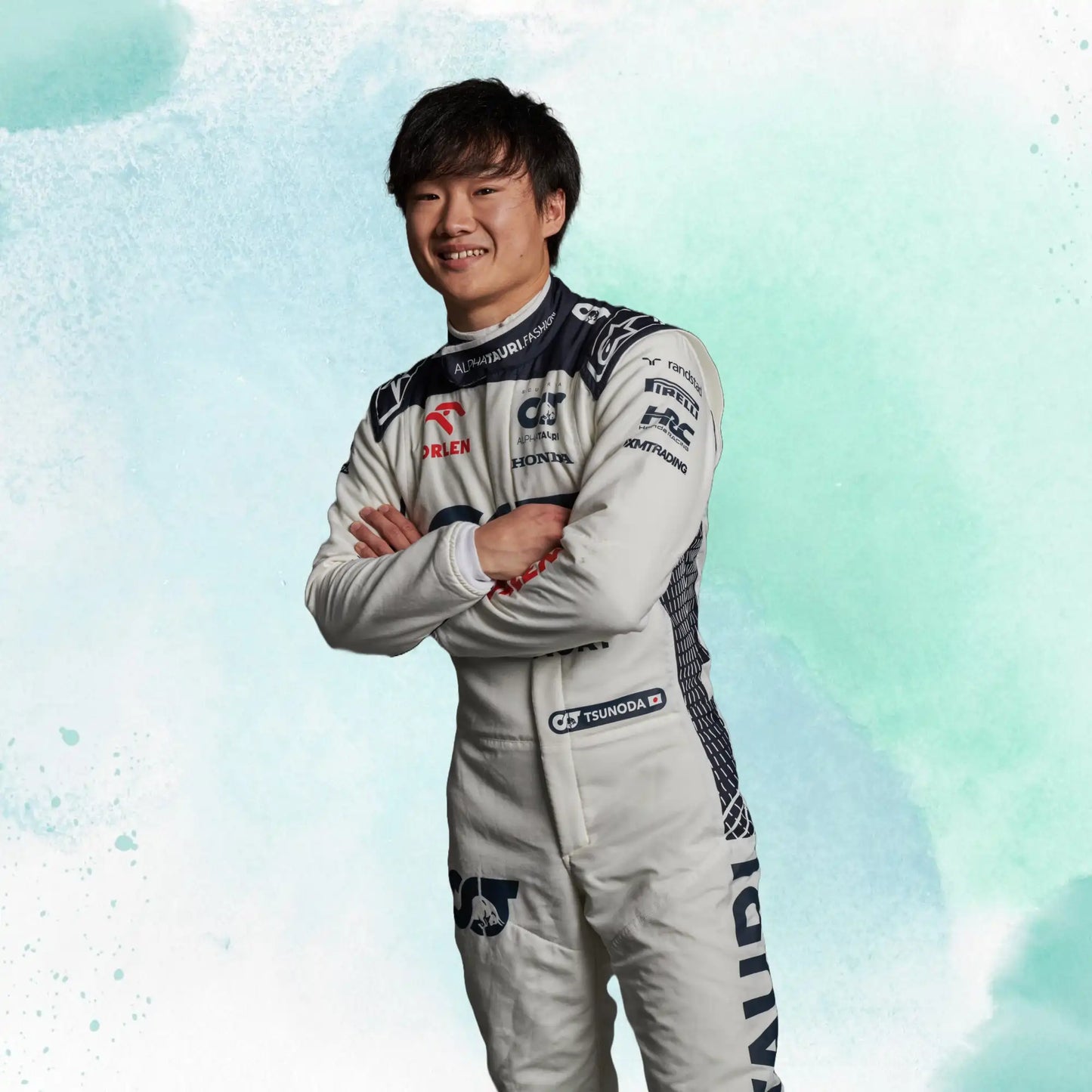 New 2023 Yuki Tsunoda Replica Race Suit F1 Team Alphatauri