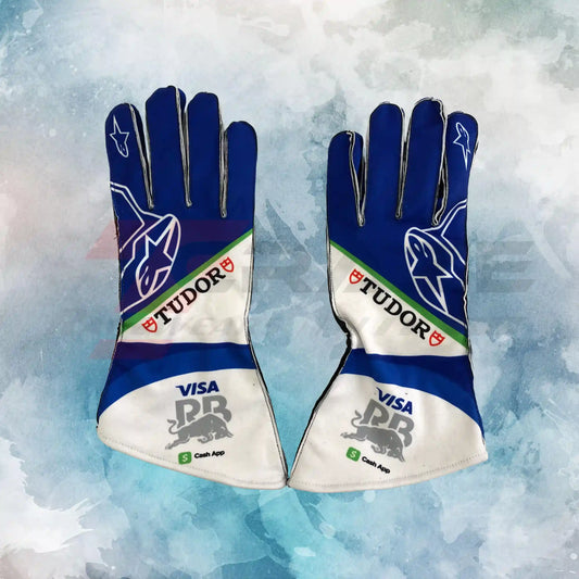 2025 Racing Bulls Visa RB F1 Gloves / New Racing Bulls Visa Cash App RB Replica Race Gloves