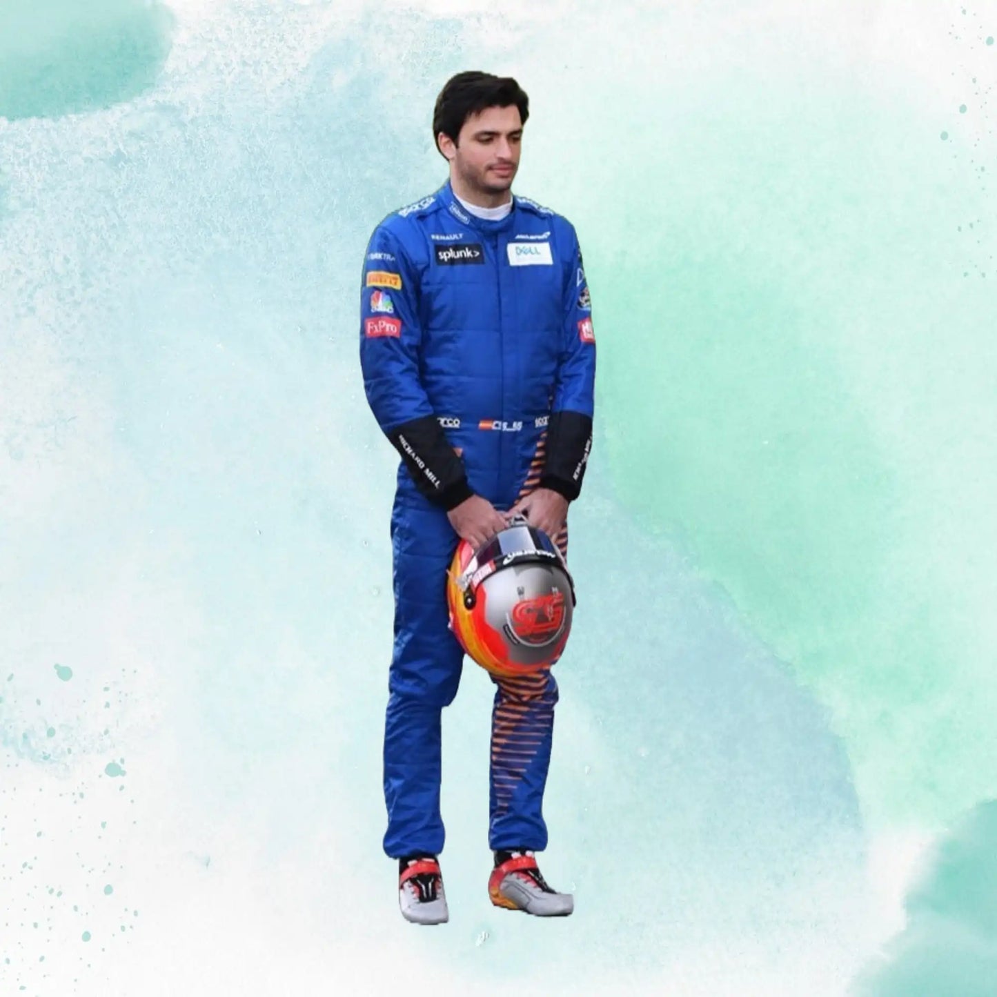 2020 Carlos Sainz Jr Mclaren Team F1 Replica Racing Suit