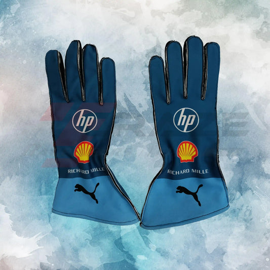 Ferrari Hp 2024 Miami GP Replica Gloves / Ferrari Hp Formula One Racing Replica Gloves
