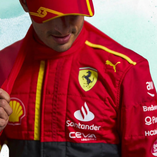 2023 Spain Carlos Sainz Jr Special Grand Prix Scuderia Ferrari F1 Replica Racing Suit