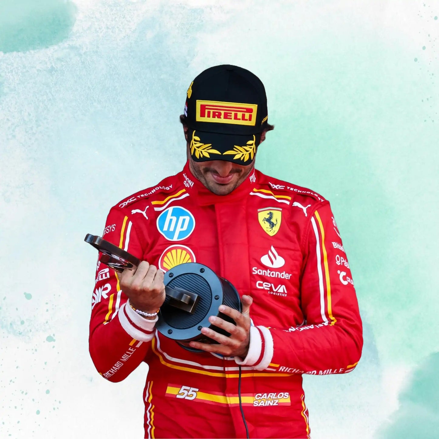 2024 Scuderia Ferrari HP Monaco GP F1 Team Replica Racing Suit