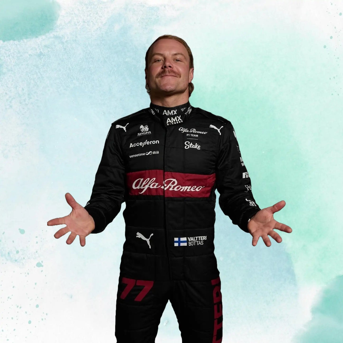New 2023 Valtteri Bottas F1 Team Alfa Romeo Replica Race Suit