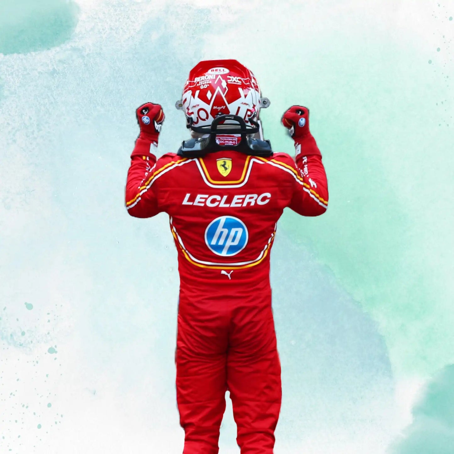 2024 Scuderia Ferrari HP Monaco GP F1 Team Replica Racing Suit