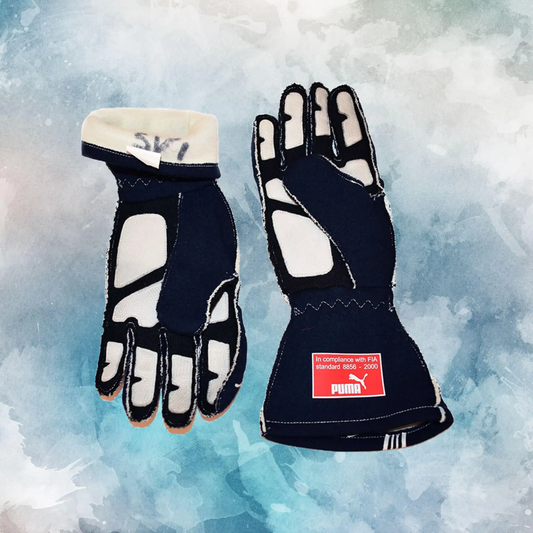 2007/08 Sebastian Vettel Toro Rosso Race Worn F1 Gloves / Sebastian Vettel Toro Rosso Replica Race Gloves