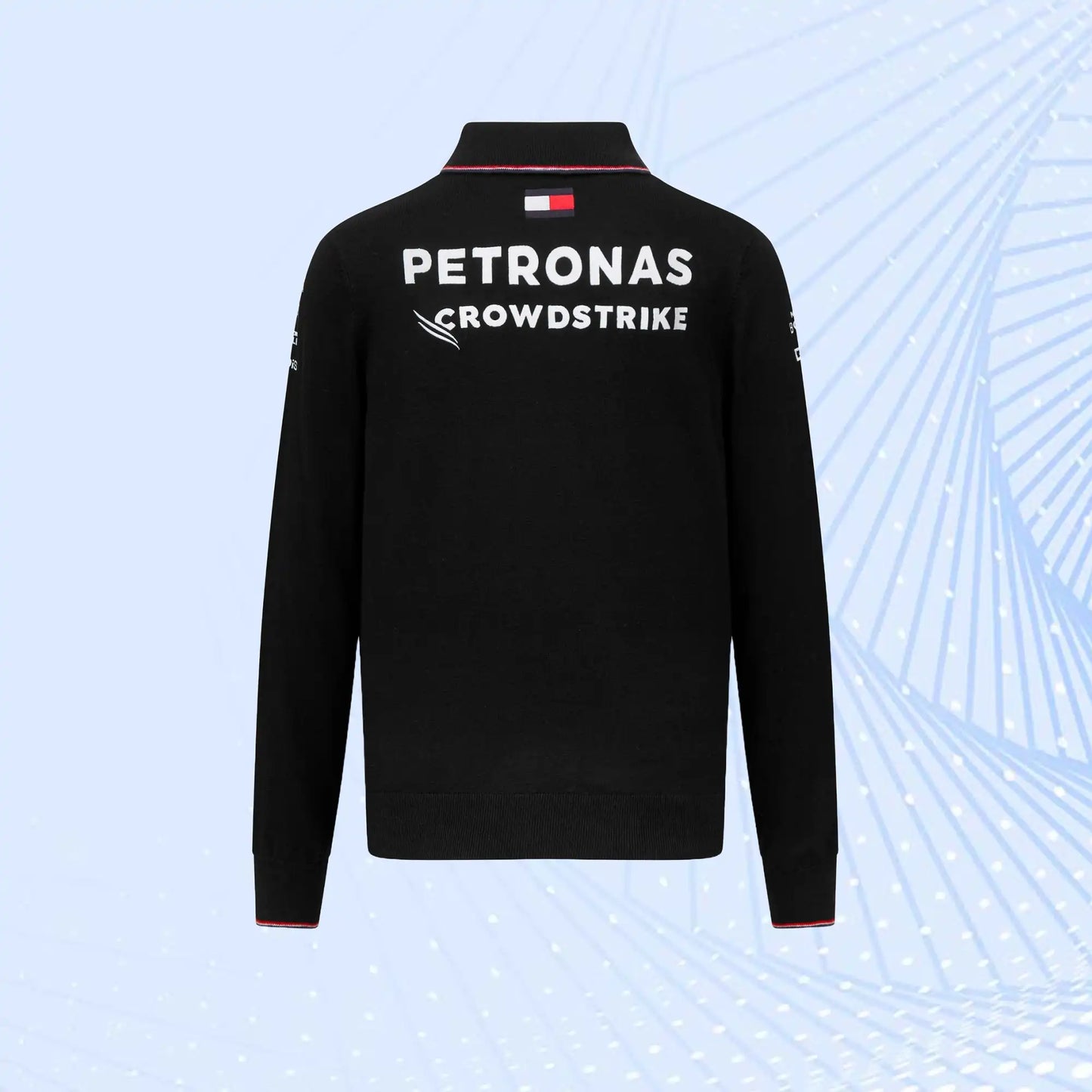 2023 New Mercedes AMG Petronas Formula 1 Team Knitted Long Sleeve Polo