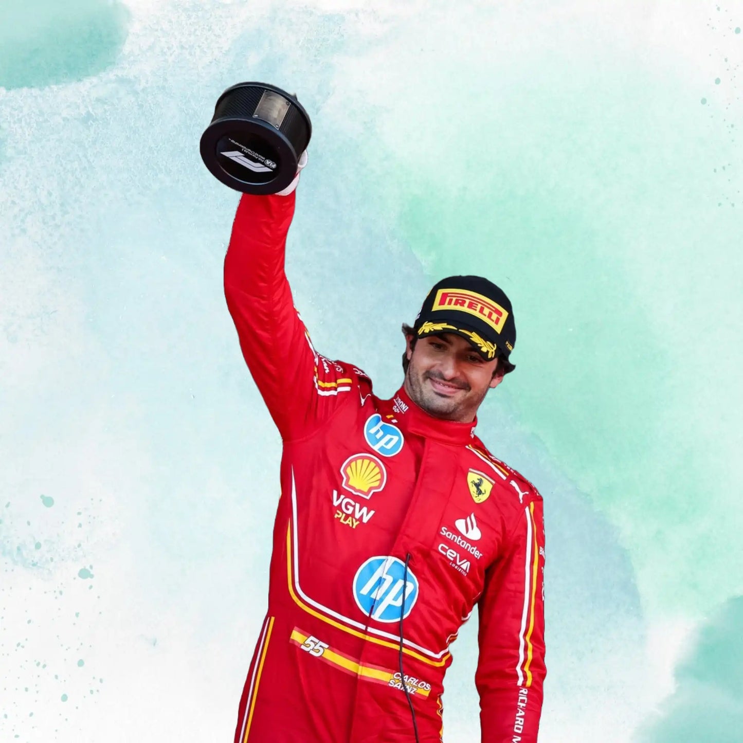 2024 Scuderia Ferrari HP Monaco GP F1 Team Replica Racing Suit