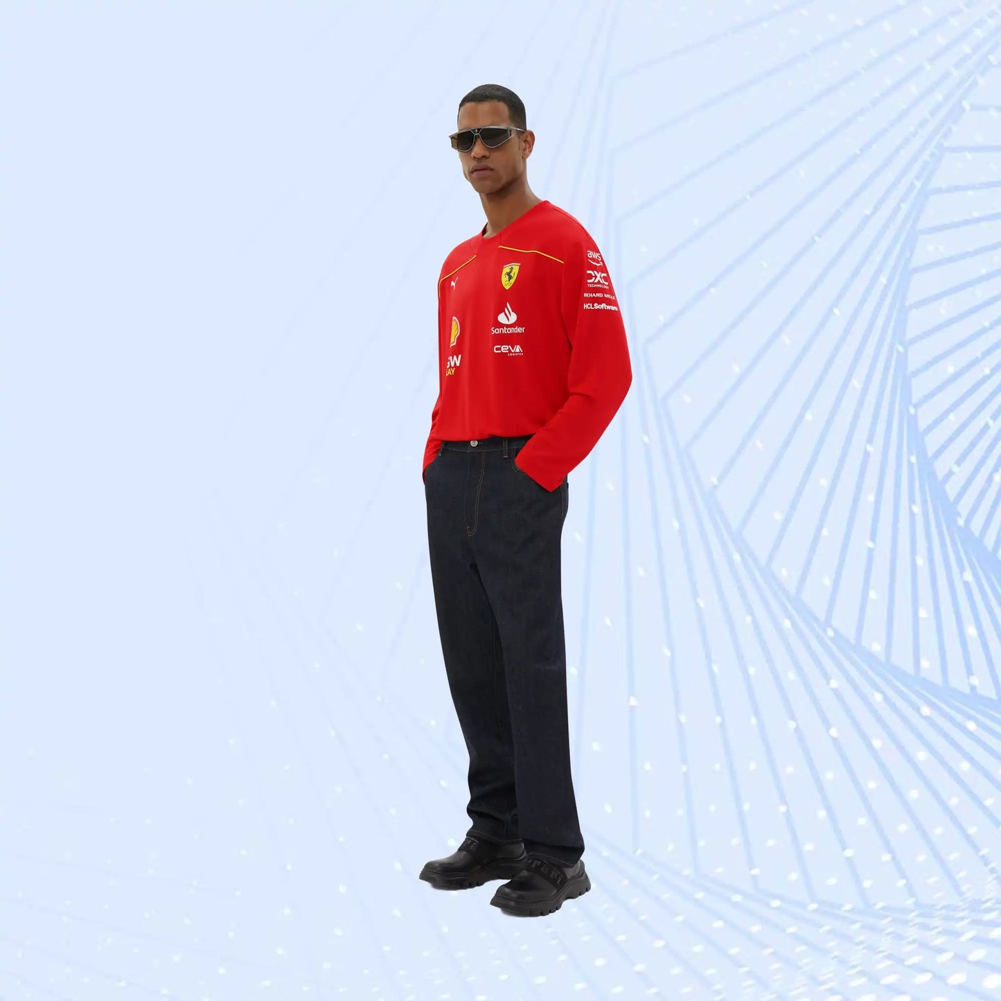 Leclerc Puma Hockey Jersey for Scuderia Ferrari - Canada Special Edition