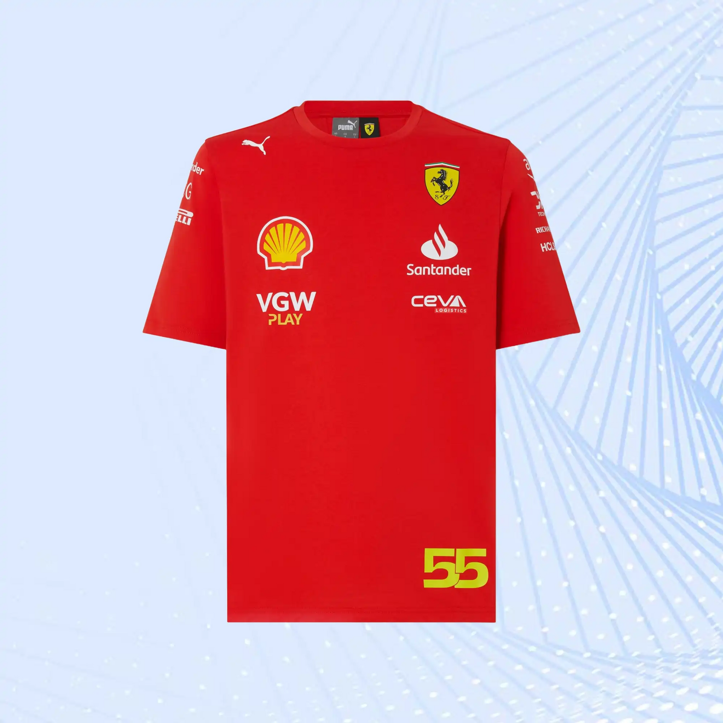 2024 Scuderia Ferrari Team Replica Carlos Sainz T-shirt