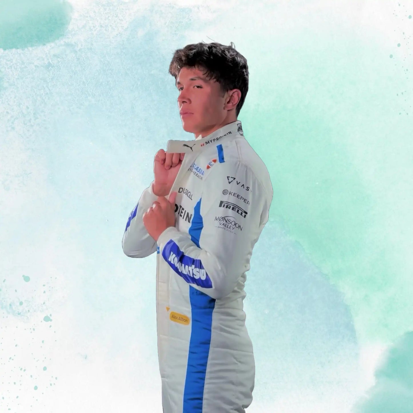 New 2025 Alexander Albon F1 Team Williams Racing Replica Racing Suit