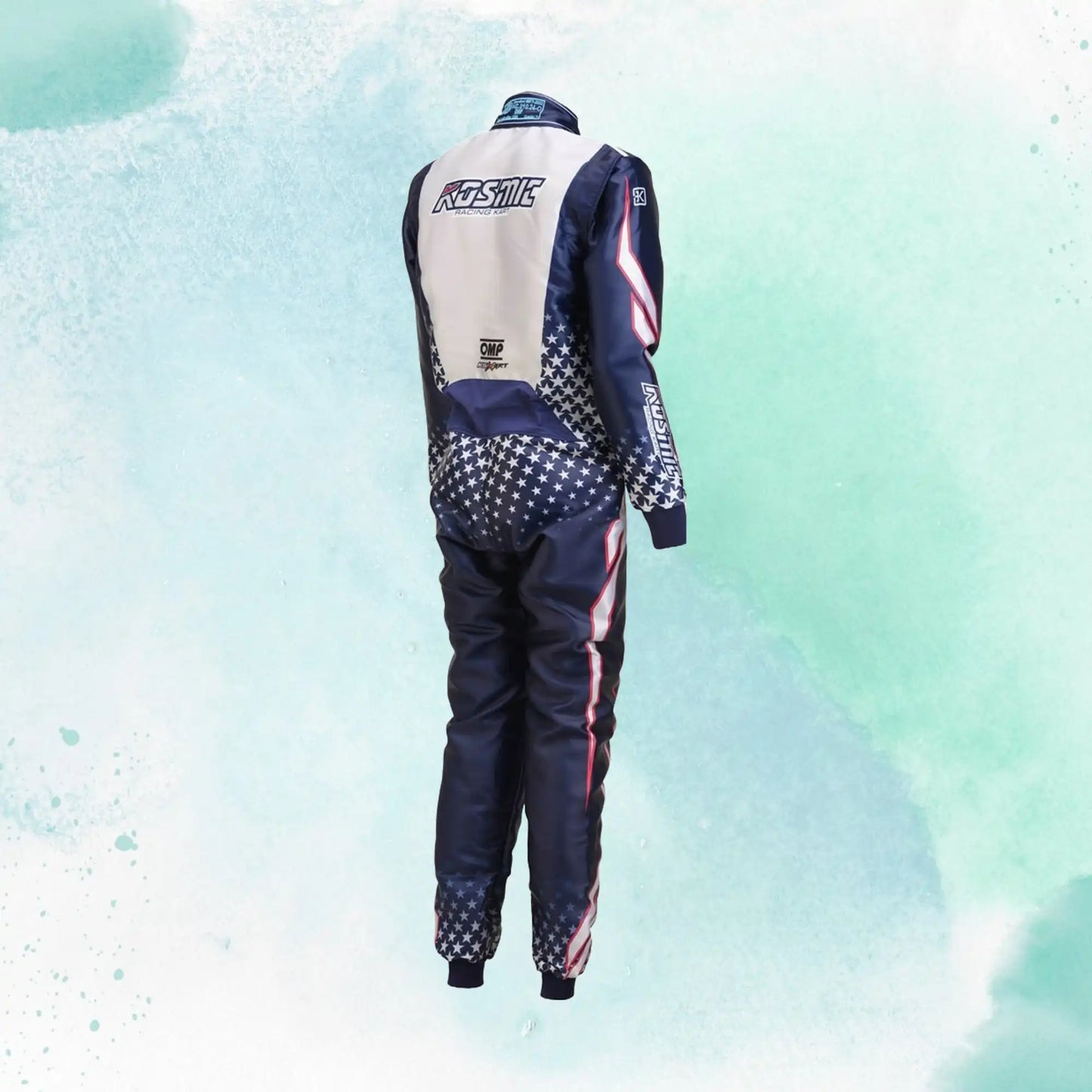 New 2025 Kosmic Sublimation Printed Overall Go Kart Driver Racing Suit