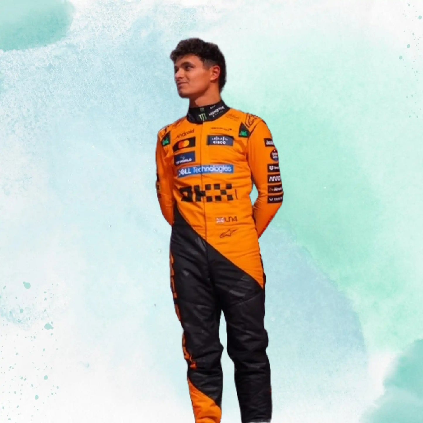 2025 New Lando Norris McLaren F1 Team Replica Racing Suit