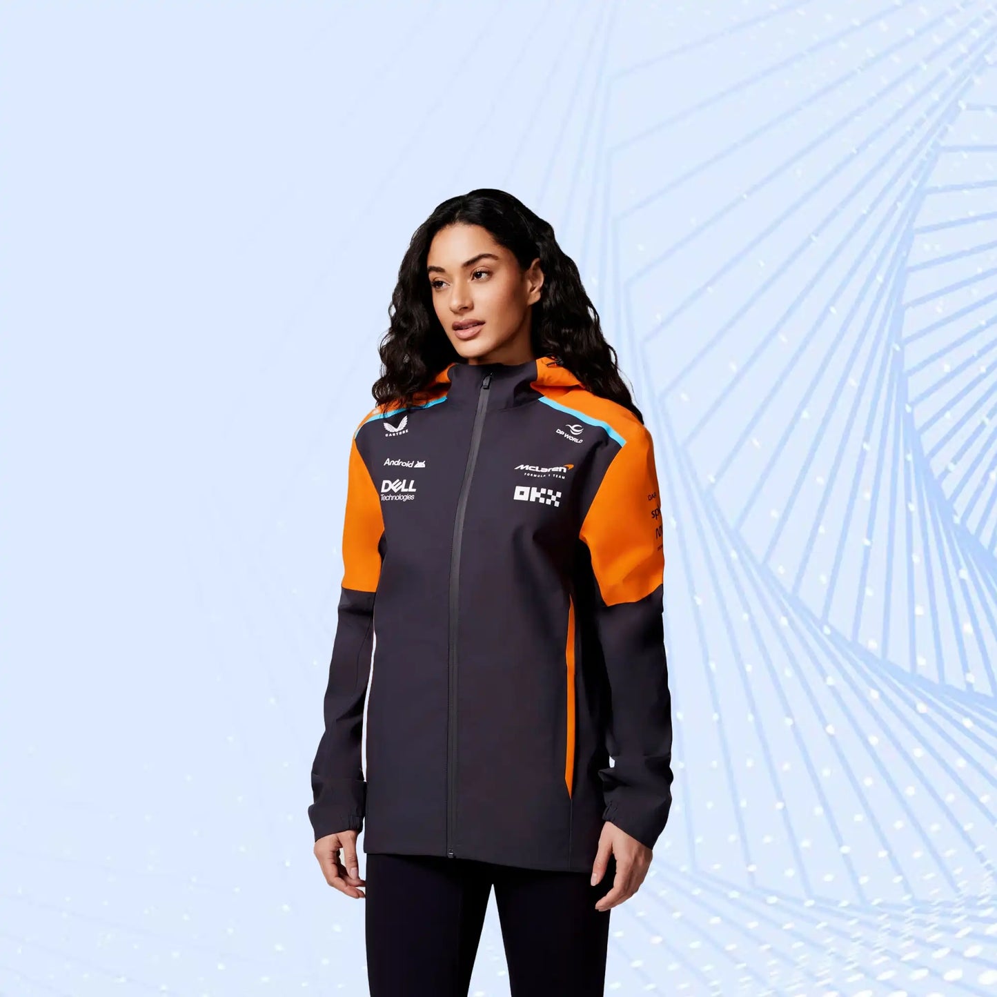McLaren 2024 Official Teamwear Lightweight Rain Jacket Formula 1