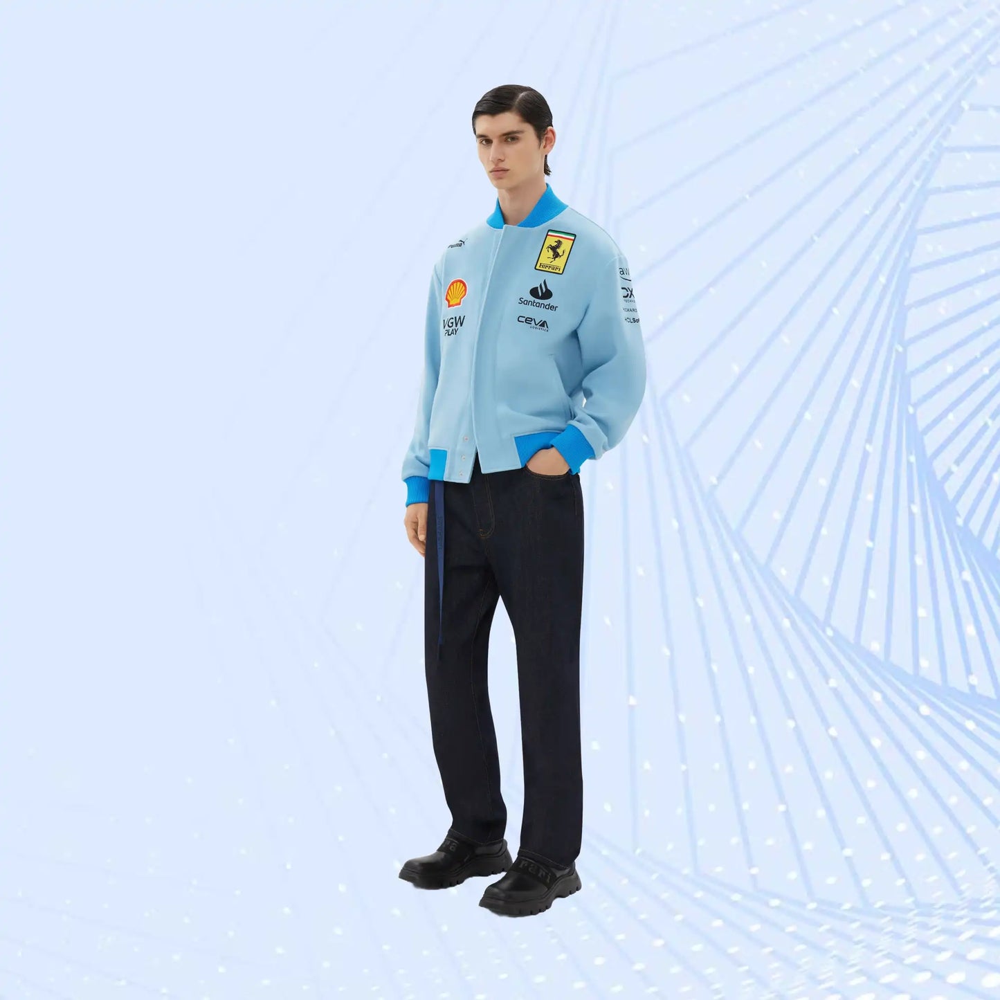 Puma for Scuderia Ferrari Varsity bomber jacket – Miami Special Edition