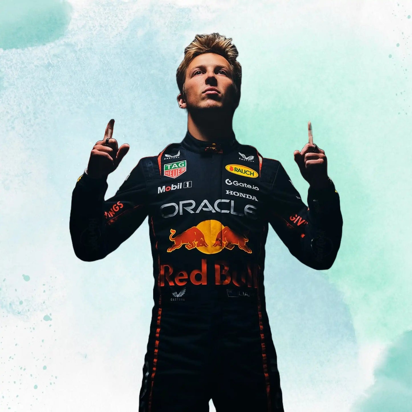 New 2025 Max Verstappen & Liam Lawson Red Bull F1 Team Replica Race Suit