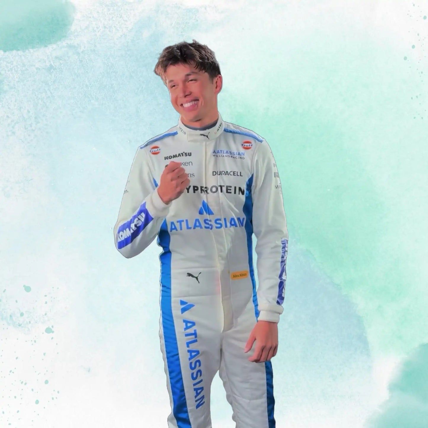 New 2025 Alexander Albon F1 Team Williams Racing Replica Racing Suit