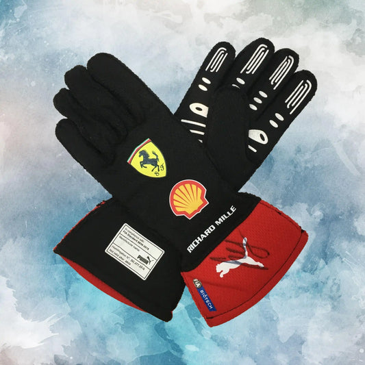 2023 Carlos Sainz Jr. Race Scuderia Ferrari F1 Gloves / Carlos Sainz Jr Replica Race Gloves