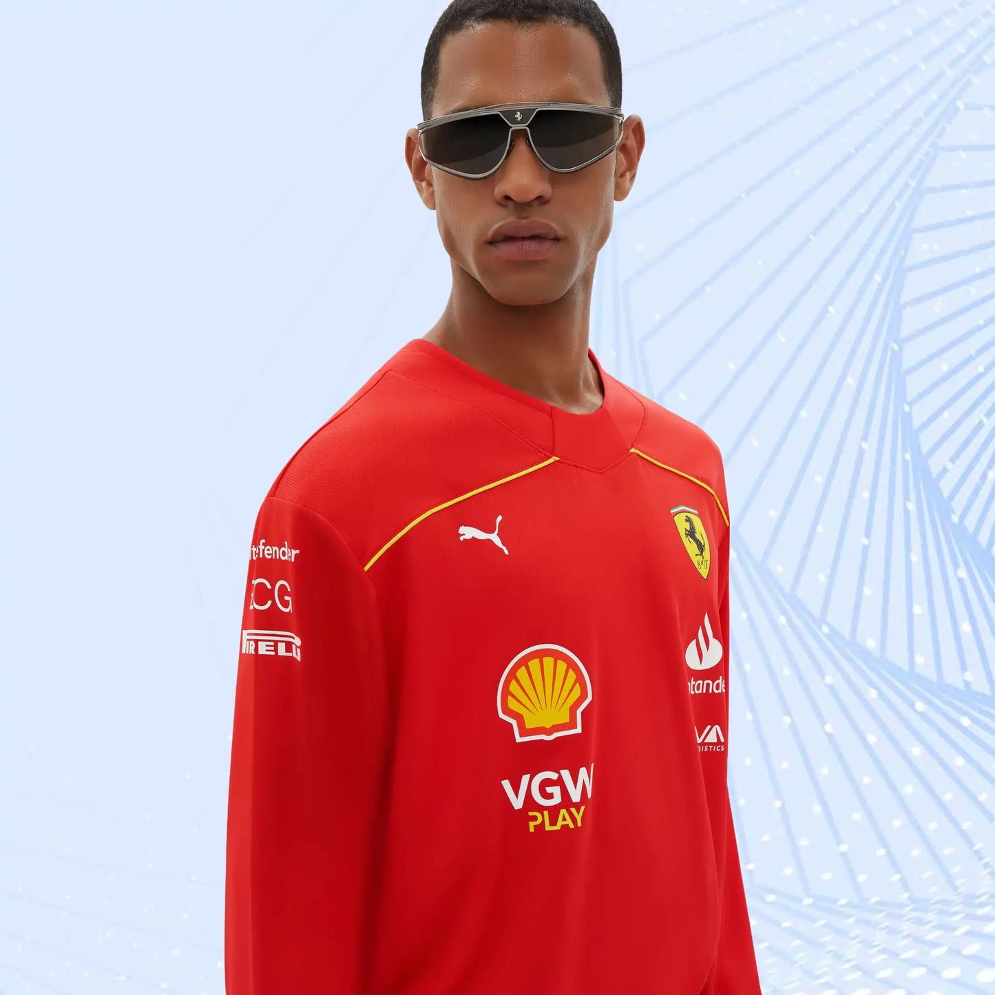 Leclerc Puma Hockey Jersey for Scuderia Ferrari - Canada Special Edition