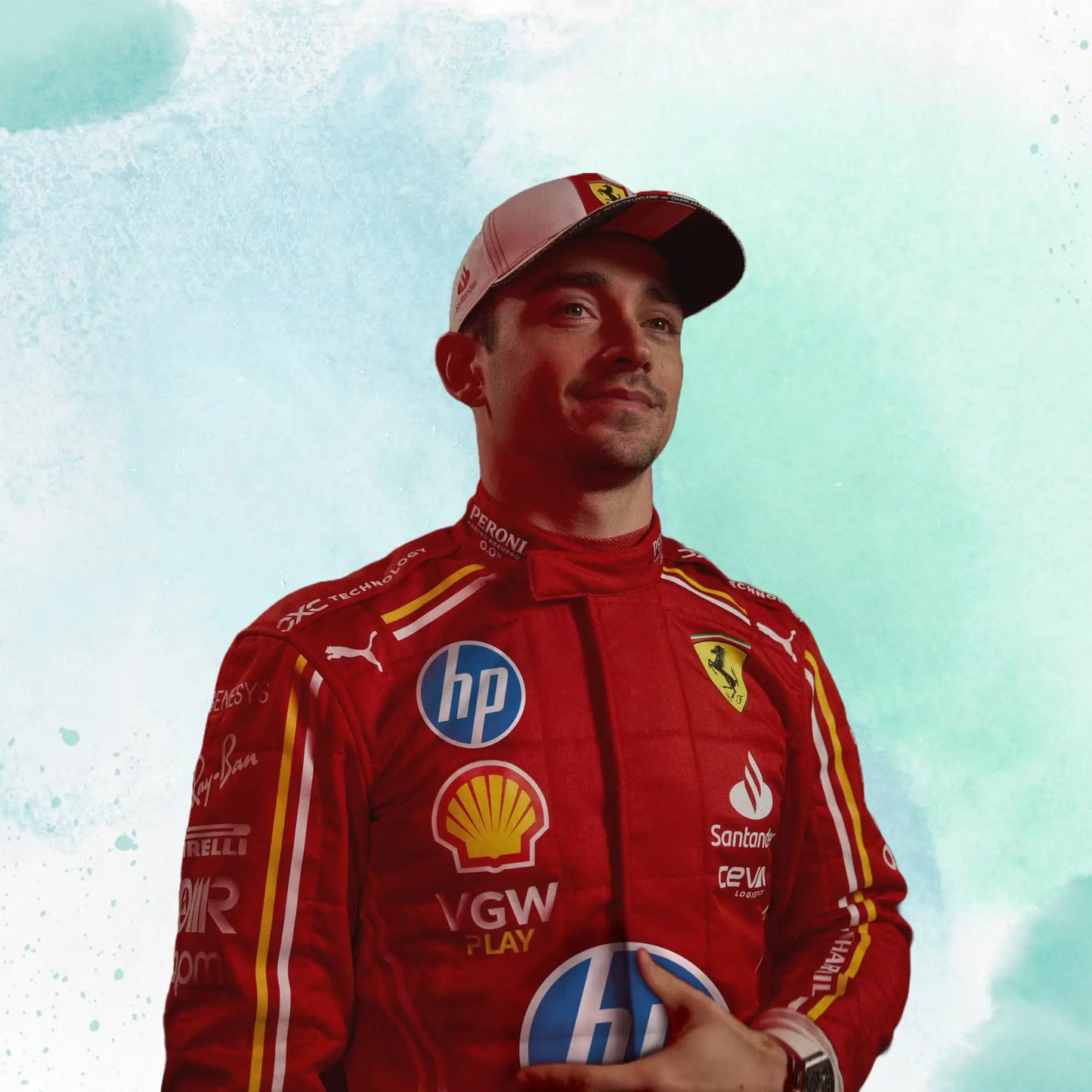 2024 Scuderia Ferrari HP Monaco GP F1 Team Replica Racing Suit