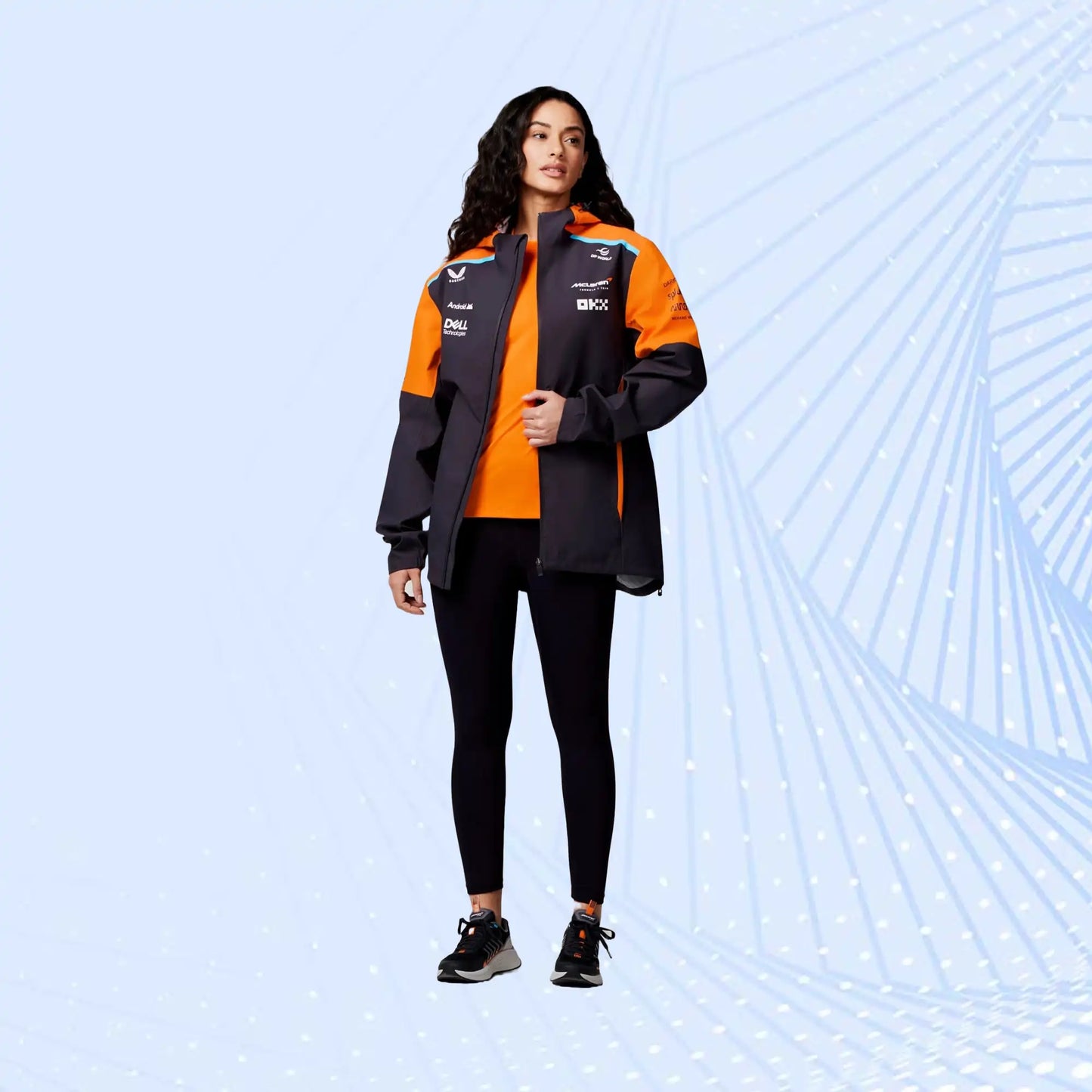 McLaren 2024 Official Teamwear Lightweight Rain Jacket Formula 1