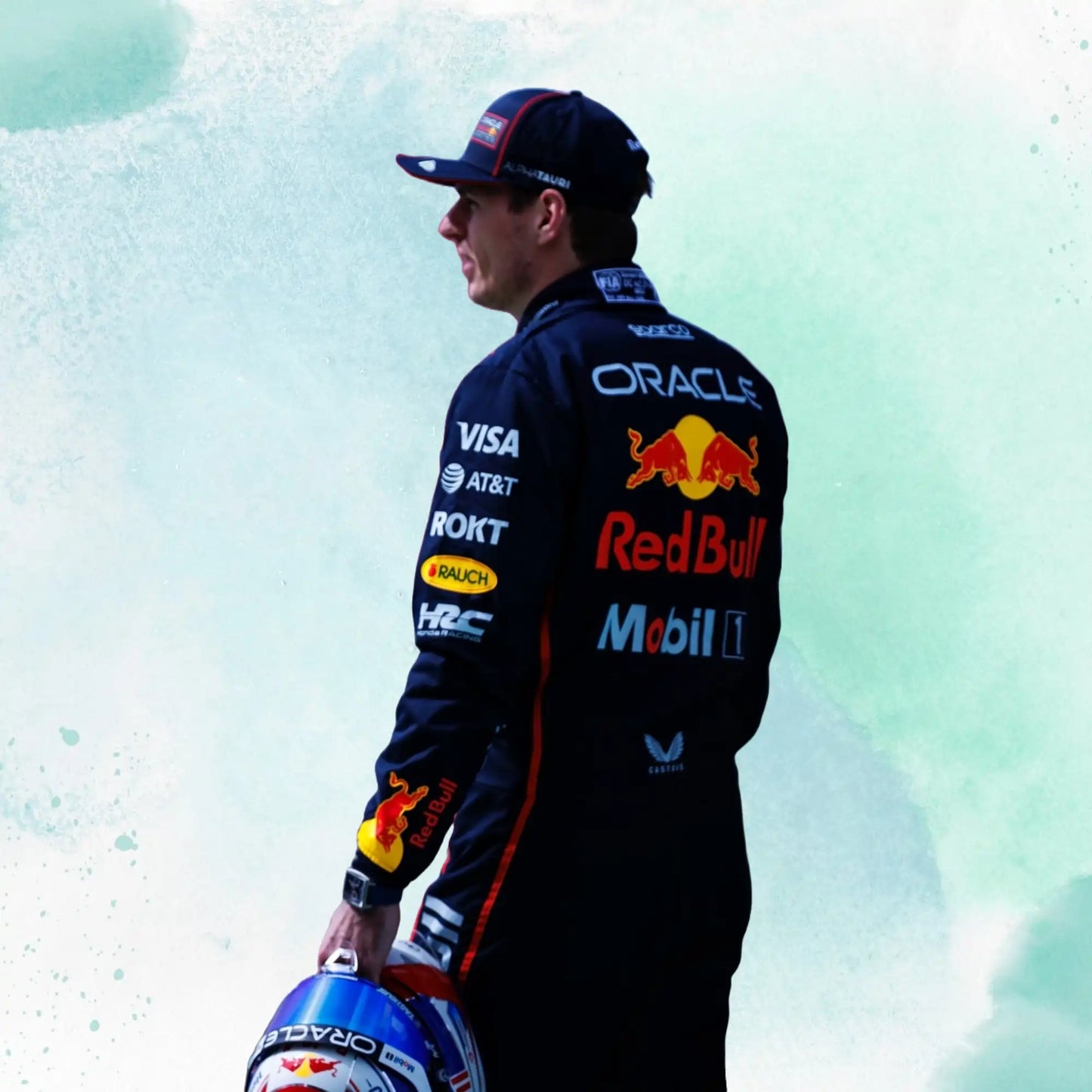 New 2025 Max Verstappen Red Bull F1 Team Replica Race Suit