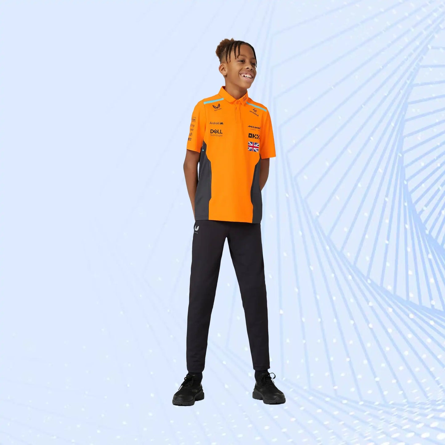New 2024 Lando Norris McLaren Teamwear Polo Shirt Formula 1