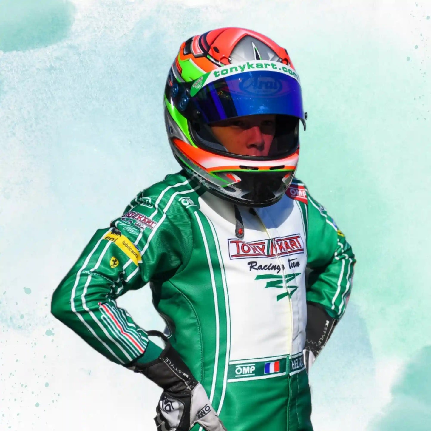 2022 Tony Kart Sublimation Printed Overall Go Kart Driver Replica Racing Suit