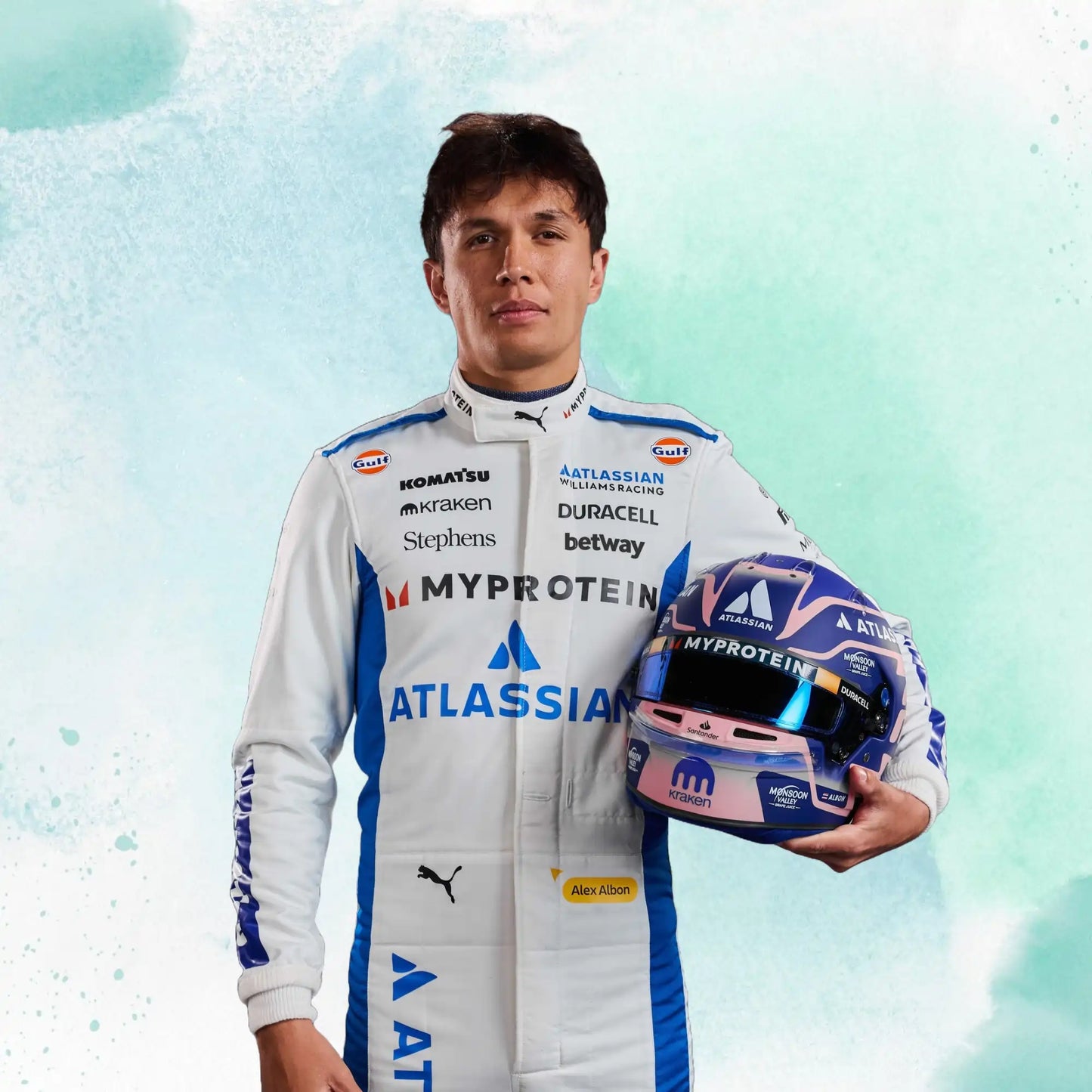 New 2025 Alexander Albon F1 Team Williams Racing Replica Racing Suit