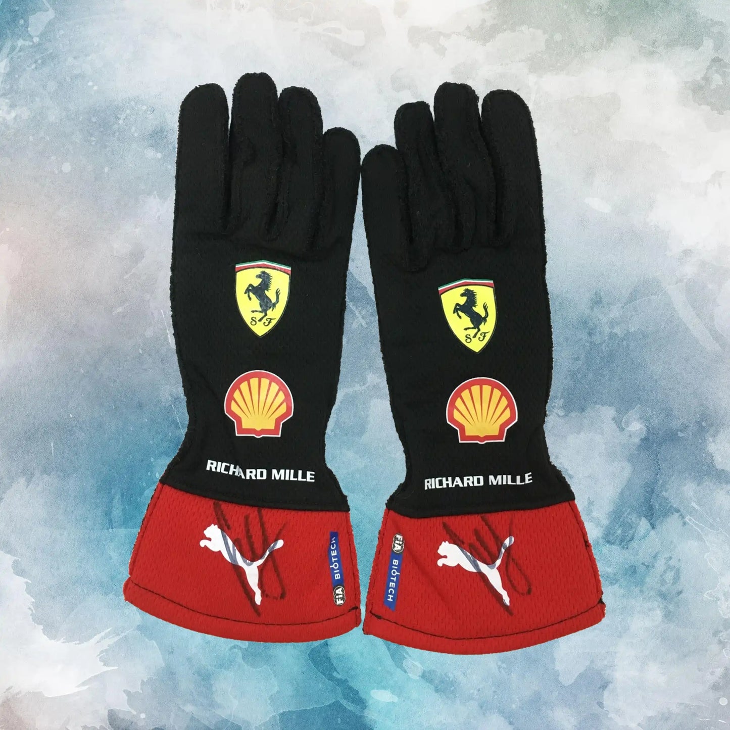 2023 Carlos Sainz Jr. Race Scuderia Ferrari F1 Gloves / Carlos Sainz Jr Replica Race Gloves