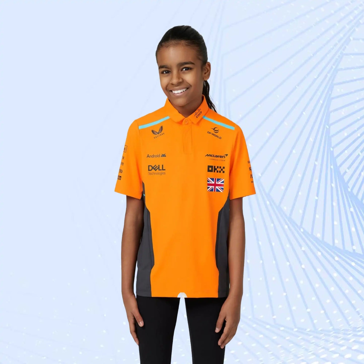 New 2024 Lando Norris McLaren Teamwear Polo Shirt Formula 1