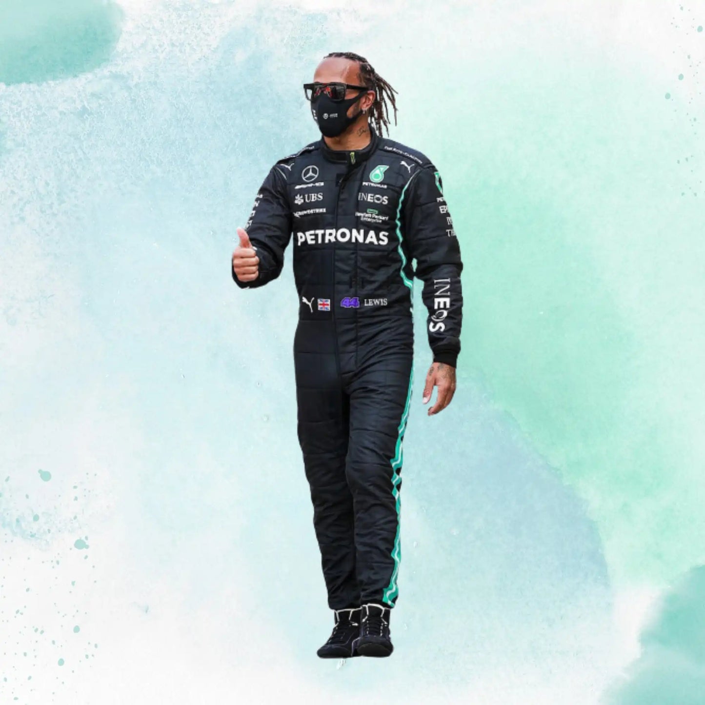 Lewis Hamilton 2020 F1 Mercedes Benz AMG Replica Racing Suit