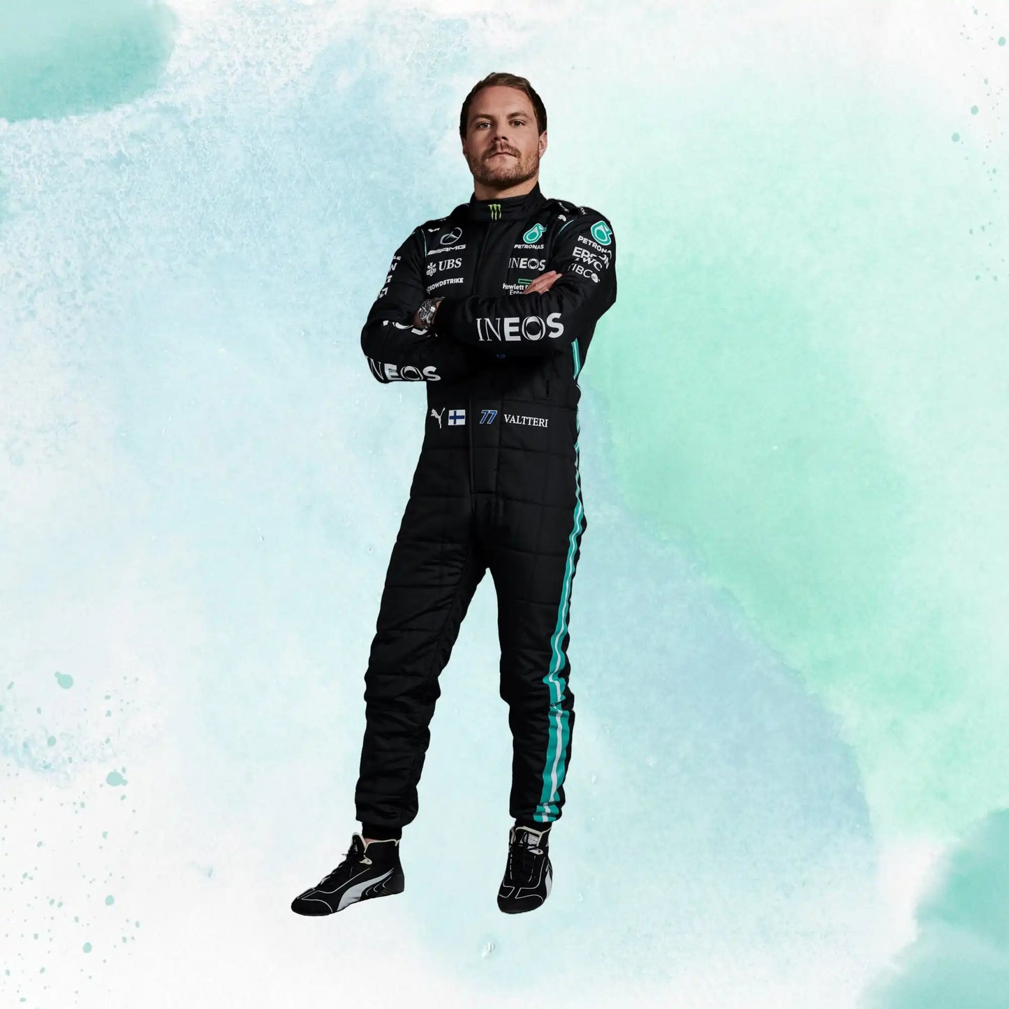 Valtteri Bottas 2021 Mercedes-AMG Petronas F1 Team Replica Racing Suit
