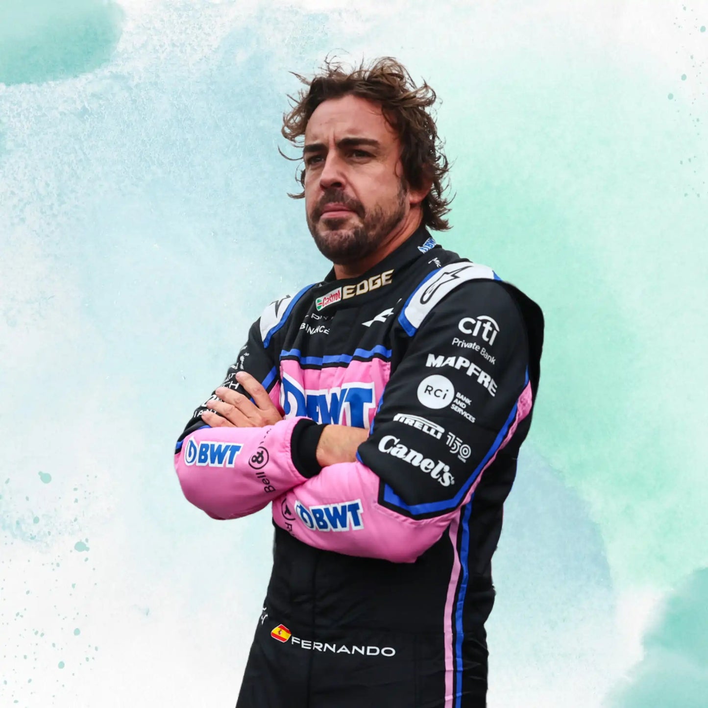 Fernando Alonso 2022 BWT Italian GP Replica Racing Suit F1 Team Alpine