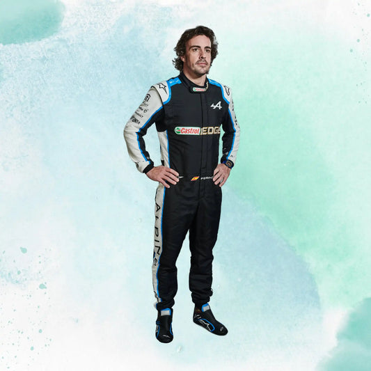 Fernando Alonso 2021 Replica Racing Suit F1 Team Alpine