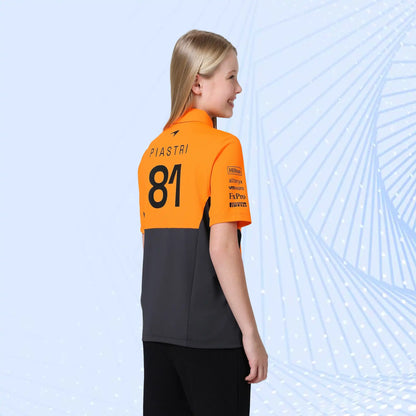 New 2024 Oscar Piastri Teamwear Polo Shirt Formula 1