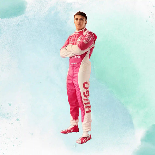 New 2025 Isack Hadjar Miami GP Visa Cash App RB Formula One Team Replica Racing Suit
