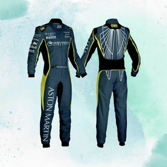 Aston Martin Go Kart Racing Sublimation Printed Suit